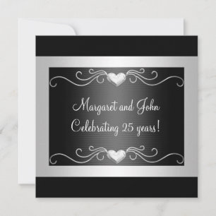 Black Silver Liebe Hört 25-jähriges Jubiläum 2 Einladung