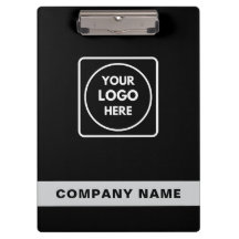 Black Silver Logo Template clipboard