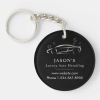Black & Silver Luxury Auto Detailing Car Cleaning