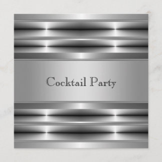 Black Silver Mans 30. Geburtstag Party Einladung