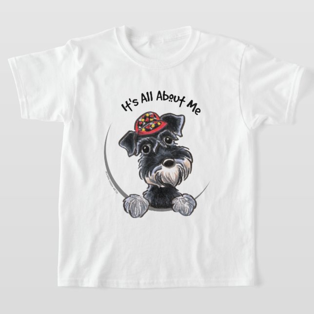Black Silver Schnauzer IAAM T-Shirt (Ablage )