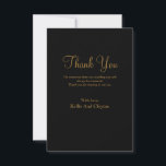 Black Simple Modern Type Dankeschön Card Dankeskarte<br><div class="desc">Diese "Black Simple Modern Type Dankeschön Cards" sind so konzipiert, dass Sie Ihren Lieben einen bleibenden Eindruck verlassen haben, während Sie Ihre Wertschätzung für ihre Anwesenheit und nachdenkliche Gesten zeigen. Das gepflegte Design kann für jeden Anlass verwendet werden, egal ob Sie sich für Ihre Hochzeit, Ihre Dusche oder andere besondere...</div>