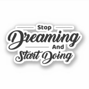 Black Simple Quotes Aufkleber