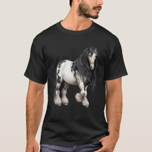 Black Sinti und Roma Vanner Reiten Reitsport Reits T-Shirt