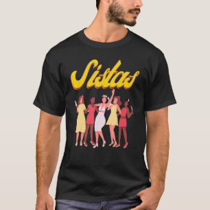 Black Sistas Queen Melanin American Vintag T-Shirt