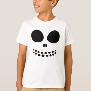 Black Skull Face Boys Shirt