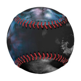Black Skull Halloween Pattern Baseball
