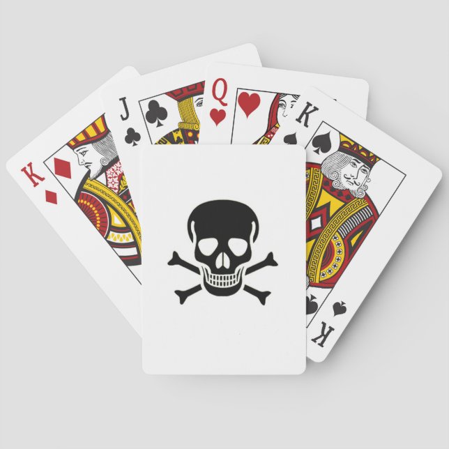 Black Skull Poker Spielkarten (Rückseite)