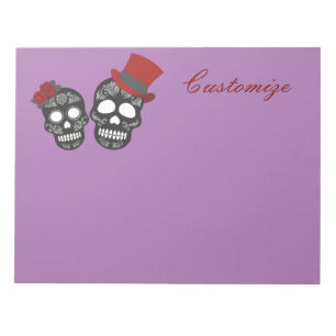 Black skulls Duo Thunder_Cove Notizblock