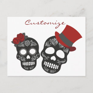 Black skulls Duo Thunder_Cove Postkarte