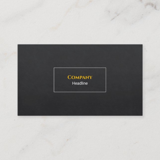 Black Slate Business Card Visitenkarte (Vorderseite)