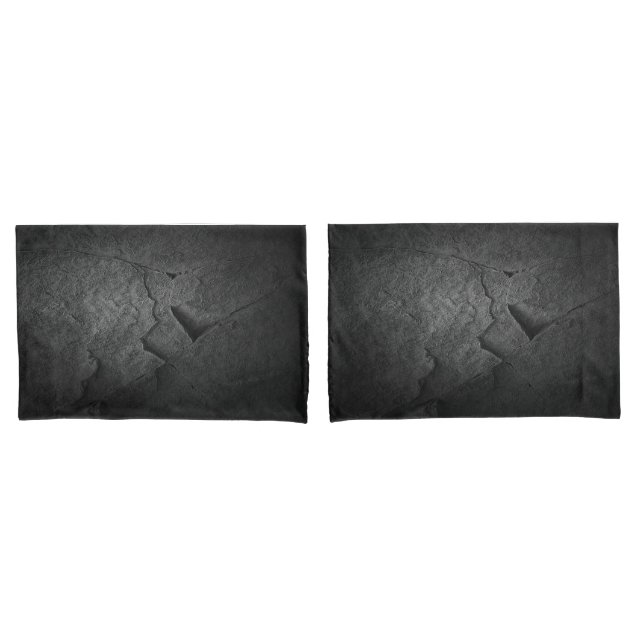 Black Slate Rock Kissenbezug (Vorderseite-Set)
