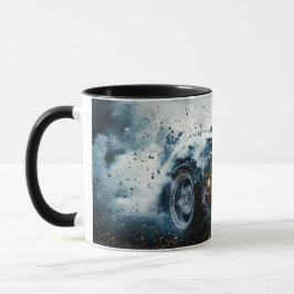 Black Sleek Driving Sports Car Automobil Tasse