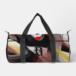 Black Small Gym Duffel Bag Trend Abstrakt Powdery Duffle Bag