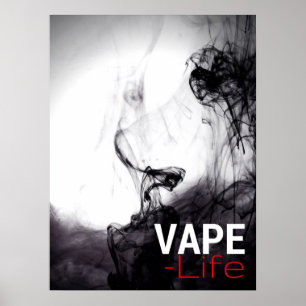 Black Smoke Vape Life Premium Poster