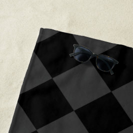 Black & Smoky Black Diamonds - elegant & zeitlos Strandtuch