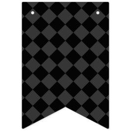 Black & Smoky Black Diamonds - elegant & zeitlos Wimpelkette