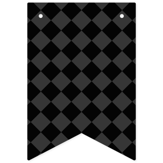 Black & Smoky Black Diamonds - elegant & zeitlos Wimpelkette (Erste Fahne)