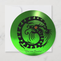 BLACK SNAKE DRAGON EMERALD GREEN GEM STONE
