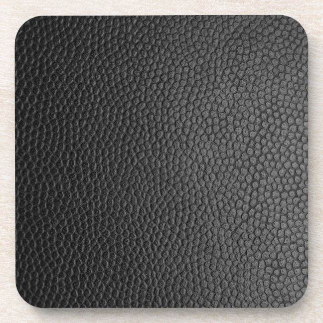 Black Snakeskin Getränkeuntersetzer (Vorderseite)