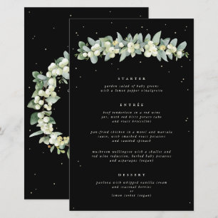 Black Snowberry + Eukalyptus 3 Courses Wedding Men