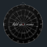 Black solid add name text message throw pillo dartscheibe<br><div class="desc">Entwurf</div>