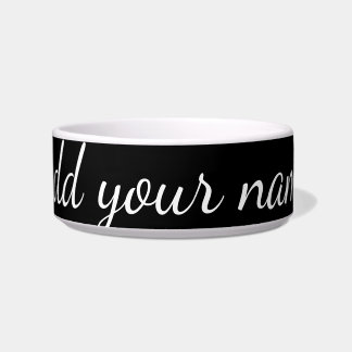 Black solid add name text message throw pillo napf