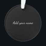 Black solid add name text message throw pillo ornament<br><div class="desc">Entwurf</div>