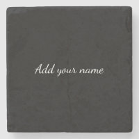 Black solid add name text message throw pillo