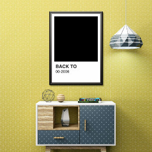 Black Song Album - weiße Grenze Poster