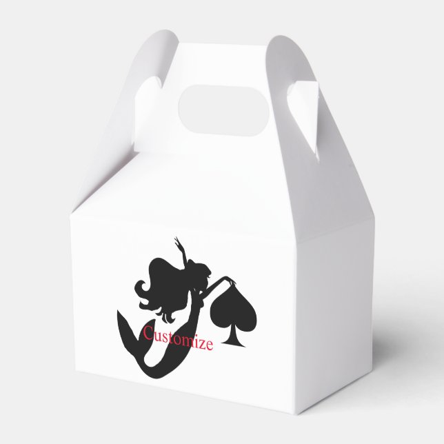 Black Spade Mermaid Silhouette Thunder_Cove Geschenkschachtel (Vorderseite)