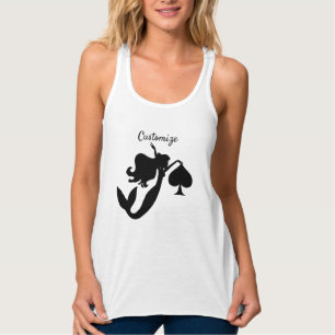 Black Spade Mermaid Silhouette Thunder_Cove Tank Top