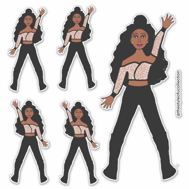 Black Spark Dancer Stickers #1 Aufkleber (Vorderseite)