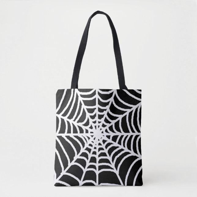 Black Spider Cobweb Happy Halloween  (Vorderseite)