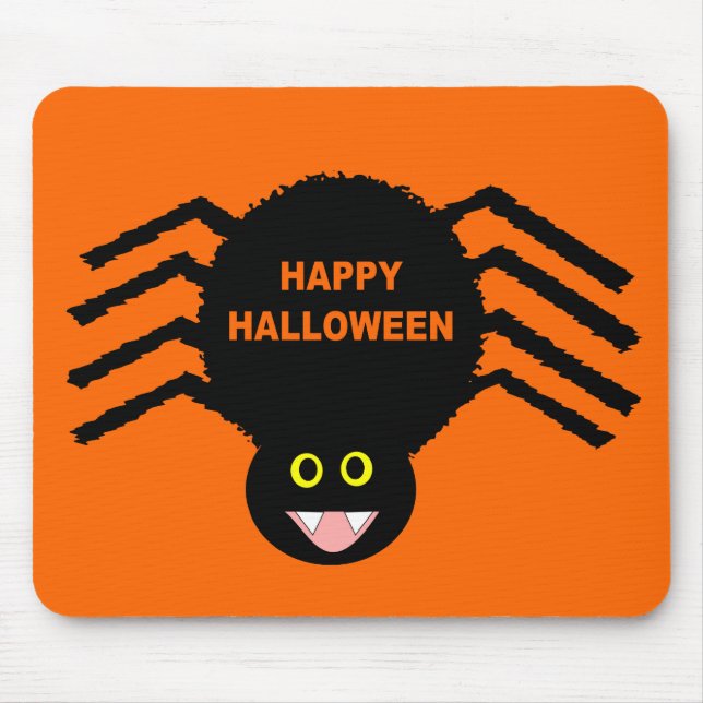 Black Spider Halloween Mousepad (Vorne)