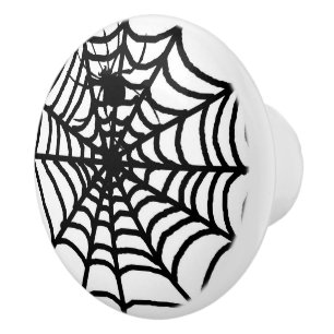 "Black Spider Web" Keramikknauf