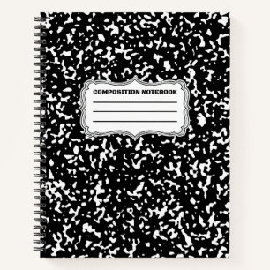 Black Spiral Graph Paper Komposition Notebook  Notizbuch