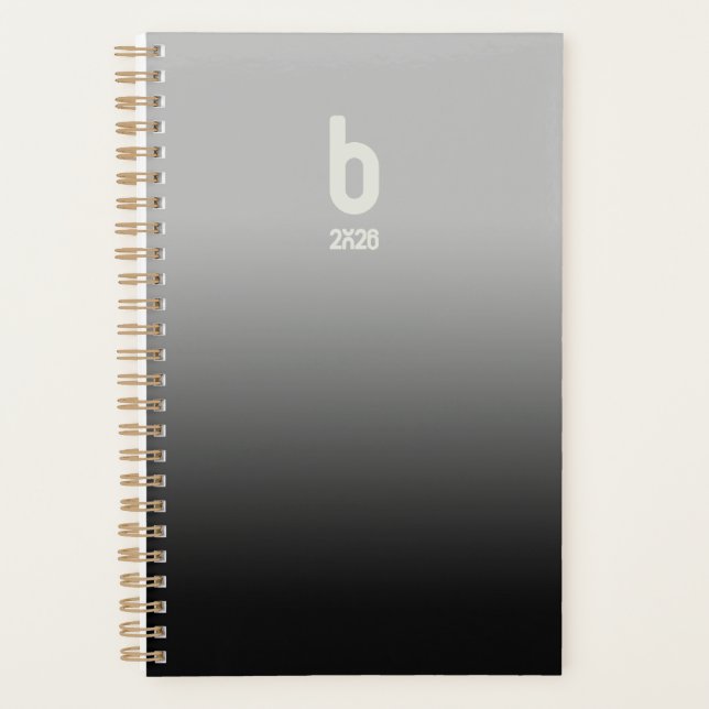Black Spiral Planner  – 2026 Breath Planer (Vorderseite)