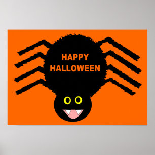 Black Spirit Halloween Poster