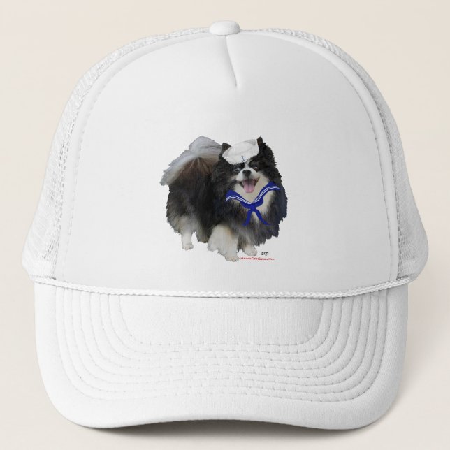 Black Spitz Sailor Truckerkappe (Vorderseite)