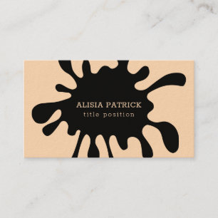 Black Splash Business Card Visitenkarte