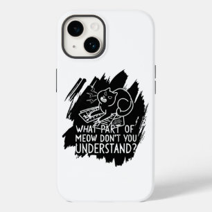 Black Splash Funny Cat Zitat Case-Mate iPhone 14 Hülle