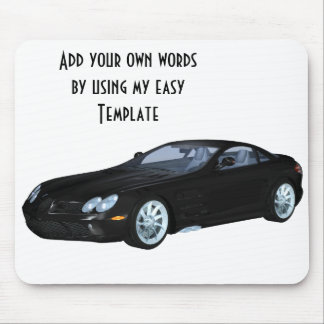 Black Sport Car Mousepad