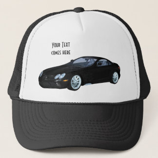 Black Sport Car Truckerkappe