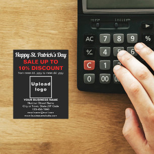 Black St. Patrick's Day Business Sale Flyer