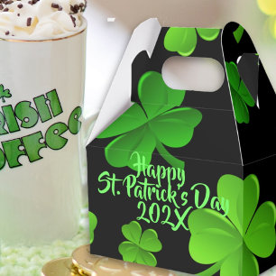 Black St Patricks Day deckt Gastgeschenk Boxen ab Geschenkschachtel