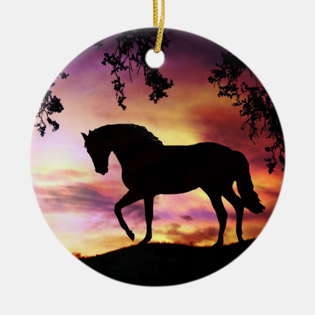 Black Stallion Ornament (Vorne)