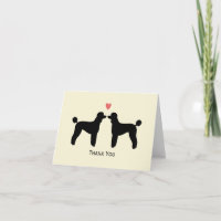 Black Standard Poodles Wedding Danke