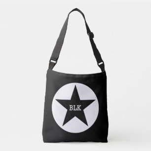 Black Star Crossbody Bag Tragetaschen Mit Langen Trägern