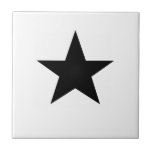 Black Star Fliese<br><div class="desc">Schwarze Star Keramik Tile. Sterne sind immer in Mode!</div>